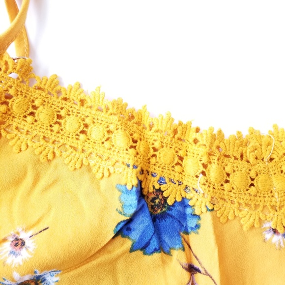 Yellow Floral Romper - Picture 5 of 6